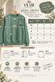 Yubi Stitch Women's Green Bunch of Flowers Series - Thin Sweatshirt - 5