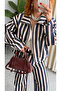 Premium Trend Striped Jacket - Pants 2-Piece Set - 2