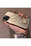 iPhone 14 Pro Compatible Silicone Edge Hard Back Case Line Art Patterned Phone Case - 2
