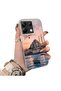 Redmi Note 13 Pro 5g Compatible Silicone Edge Hard Back Case Istanbul Patterned Couple Phone Case