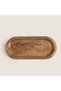 Spiga Wooden Boat Plate 36X16.5X2.5Cm Natural