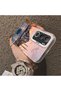 Vivo Y19S Compatible Silicone Edge Hard Back Case Istanbul Patterned Lovers Couple Phone Case - 4