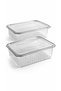 40 Pieces 1500 Cc Leak-Proof Transparent Pet Food Container Salad Appetizer Takeaway Container - 2