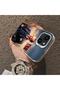 iPhone 15 Plus Compatible Silicone Edge Hard Back Case Ataturk Patterned Phone Case - 4