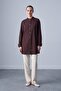 Hakim Collar Cuff Sleeve Detailed Shirt Brown 10791