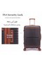 4 Pcs PP Luggage Set 14/20/24/28 Inch with Cosmetic Case, TSA Lock Hard Shell Suitcases & 360° Spinner Wheels, Lightweight Unisex Travel Luggage - 5