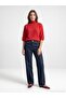 10851 High Collar Soft Textured Sweater-Red