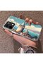 Vivo Y28 Compatible Silicone Edge Hard Back Case Galata Tower Patterned Phone Case - 2