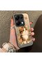 Redmi Note 14S Compatible Silicone Edge Hard Back Case Cat Pattern Lover Couple Phone Case - 3