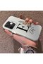 Oppo A5 Pro 5g Compatible Silicone Edge Hard Back Case Letter E Patterned Couple Phone Case - 2