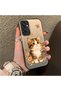 Samsung Galaxy M15 Compatible Silicone Edge Hard Back Case Cat Pattern Loving Couple Phone Case - 3