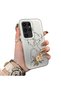 Samsung Galaxy S23 Ultra Compatible Silicone Edge Hard Back Case Line Art Patterned Phone Case