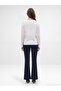 73037 Zipper Detailed Flare Pants-K.Navy Blue - 2