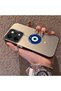 Oppo Reno 14 Pro 5g Compatible Silicone Edge Hard Back Case Evil Eye Bead Pattern Phone Case - 2