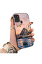 Samsung Galaxy A21S Compatible Silicone Edge Hard Back Case Istanbul Patterned Couple Phone Case