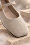 Fleur Hidden Heeled Single Strap Blunt Toe Flat Sole Casual Women's Mary Jane Flats - 3