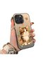 For iPhone 16 Pro Compatible Silicone Edge Hard Back Case Cat Pattern Lover Couple Phone Case
