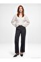 72821 Belted Curved Leg Trousers-Anthracite - 5