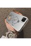 Redmi 9C Compatible Silicone Edge Hard Back Case Line Art Patterned Phone Case - 4
