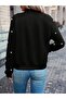 Women's Long Sleeve Front Zipper Pearl Short Modal Jacket - 4