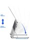 Foldable Laptop Stand for Desk - Portable Aluminum Laptop Holder & Computer Riser | Ergonomic Notebook Stand with Non-Slip Silicone Pads | Stable Cooling Stand for Laptop & Tablet - 3