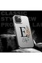 Samsung Galaxy A36 Compatible Silicone Edge Hard Back Case Letter E Patterned Lover Couple Phone Case - 6