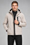 Men's Stone Hooded Fur-Lined Water and Wind-Resistant Softshell Coat - 2
