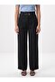 72803 Belted Pleated Trousers-Black - 3