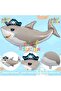 Pirate Concept 2 Year Old Balloon Set - 6 Piece Giant Size Pirate Ship Balloon, Pirate Shark Foil Balloon Birthday Set - 6