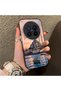 Vivo X300 Pro Compatible Silicone Edge Hard Back Case Istanbul Patterned Couple Phone Case - 3