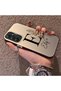 Samsung Galaxy A34 Compatible Silicone Edge Hard Back Case Letter E Patterned Lover Couple Phone Case - 2