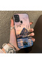 Samsung Galaxy A21S Compatible Silicone Edge Hard Back Case Istanbul Patterned Couple Phone Case - 3