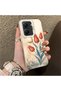 Poco X7 Pro Compatible Silicone Edge Hard Back Case Tulip Pattern Lover Couple Phone Case - 3