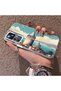 Mi 12t Compatible Silicone Edge Hard Back Case Galata Tower Patterned Phone Case - 2