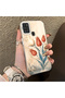 Samsung Galaxy A21S Compatible Silicone Edge Hard Back Case Tulip Patterned Couple Phone Case - 3