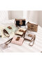 Cream Patterned Strap Wallet Handbag - 2