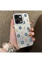Oppo Reno 14 Pro 5g Compatible Silicone Edge Hard Back Case Evil Eye Bead Pattern Phone Case - 3