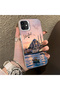 حافظة هاتف متوافقة مع هاتف iPhone 12 Pro مصنوعة من السيليكون بحافة صلبة وخلفية صلبة بنمط إسطنبول للزوجين - 3