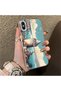 iPhone XS Max Compatible Silicone Edge Hard Back Case Galata Tower Patterned Phone Case - 3