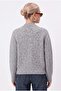 Women's Warm Soft Textured Basic Gray Knitwear Cardigan - 6