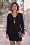 Black V-Neck Basic Knitwear - 2
