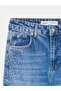72365 Lyocell Blended Stoned Wide Leg Jeans-Blue - 7