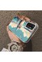Samsung Galaxy F23 Compatible Silicone Edge Hard Back Case Galata Tower Patterned Phone Case - 4
