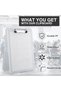 Bare Theory Clipboard with Storage, Plastic Box with Low Profile Clip, Foldable Nursing Clipboard Ca - 4