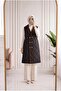 Hayrunisa Long Inflatable Vest with Squeeze Feature-En2223 Brown