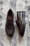 Acari Genuine Leather Textured Thick Sole Penny Loafer Men's Shoes - 3