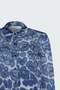 Leopard Patterned Classic Shirt - Navy Blue - 5