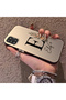 Samsung Galaxy A31 Compatible Silicone Edge Hard Back Case Letter E Patterned Lover Couple Phone Case - 2