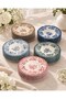 6-piece porcelain velour brown tea plate - 3