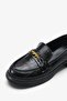 İsolre Women's Loafer Shoes - Black Crocodile - 5